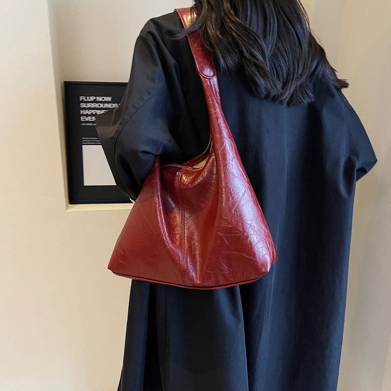 Sac fourre-tout souple chic vintage pour femme