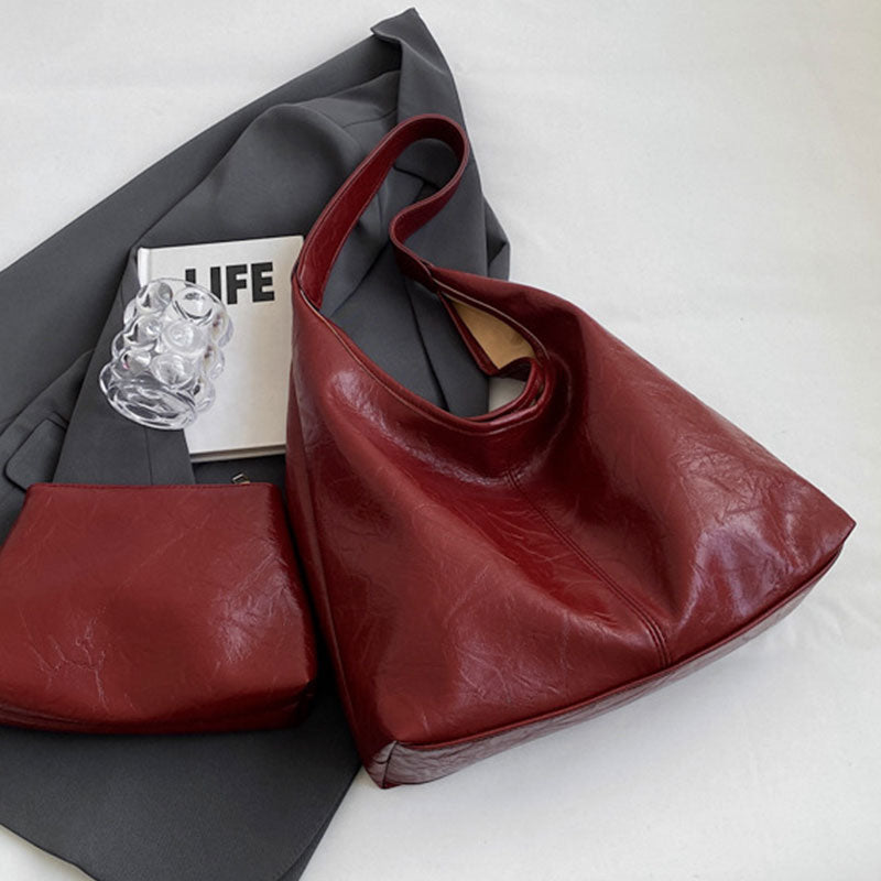 Sac fourre-tout souple chic vintage pour femme