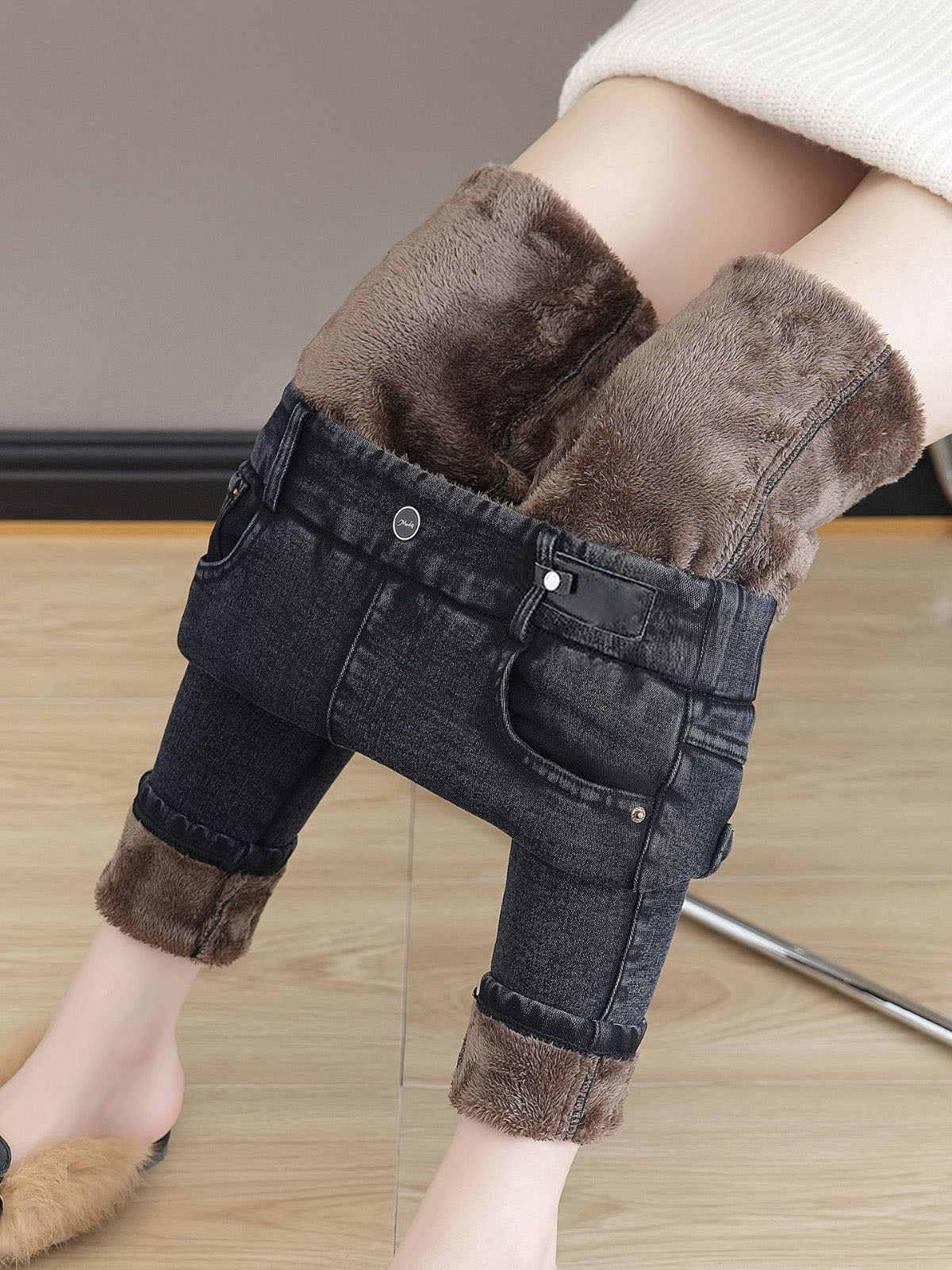 🔥2024 Black Friday Sale - 49% de réduction🔥Femmes Taille Haute Slim Etirer Jeans Tubulaires Chauds