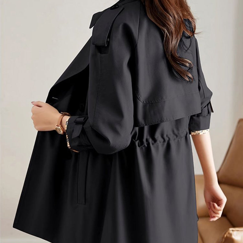 🔥 45% OFF !!🔥Trench-coat mi-long amincissant à revers pour femmes💝ACHETEZ 2- LIVRAISON GRATUITE