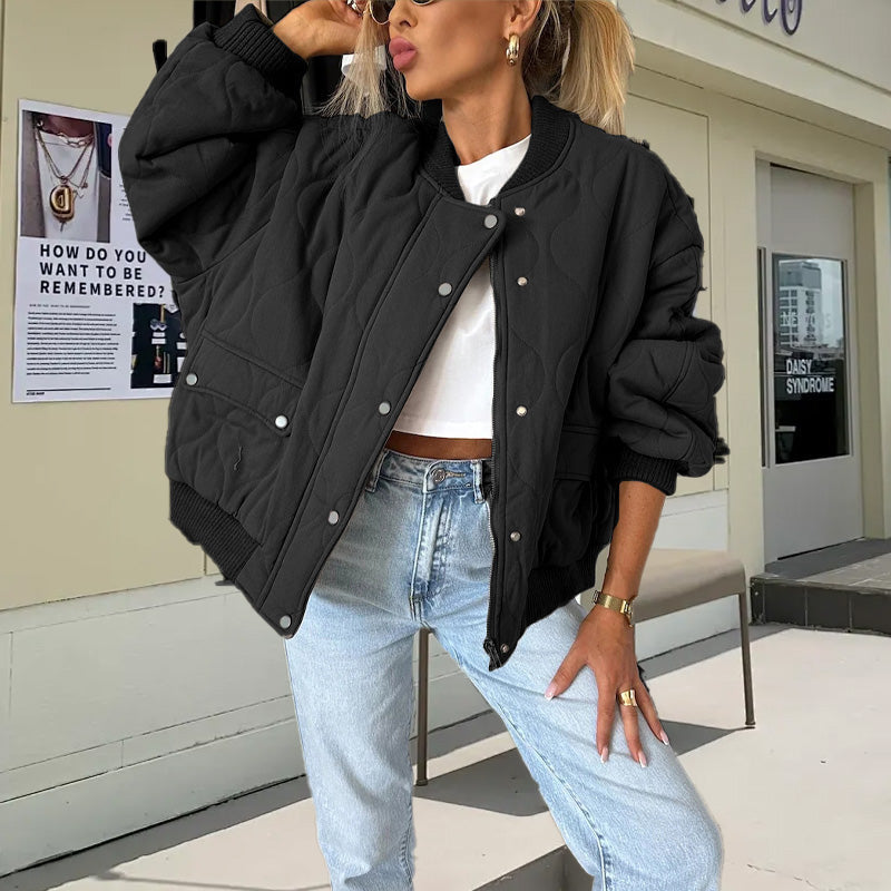 🎁 Hot 49% off 🔥 Couleur unie Coupe ample Veste chaude épaisse à capuche