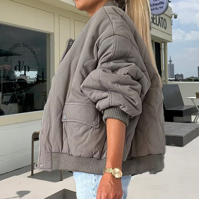 🎁 Hot 49% off 🔥 Couleur unie Coupe ample Veste chaude épaisse à capuche