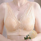 Soutien-gorge à larges bretelles sans armature à fermeture frontale pour femmes