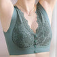 Soutien-gorge à larges bretelles sans armature à fermeture frontale pour femmes