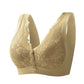 Soutien-gorge à larges bretelles sans armature à fermeture frontale pour femmes