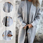 ❄️ Hiver Specials❄️ Manteau à revers en tweed à manches longues pour femmes