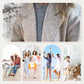 ❄️ Hiver Specials❄️ Manteau à revers en tweed à manches longues pour femmes