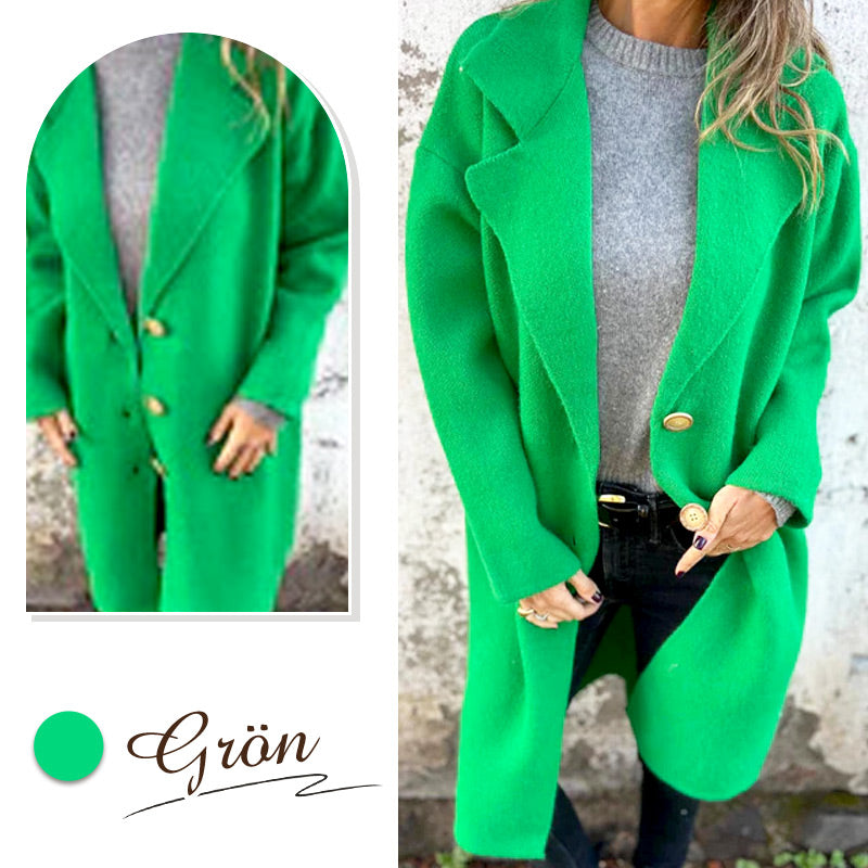 ❄️ Hiver Specials❄️ Manteau à revers en tweed à manches longues pour femmes