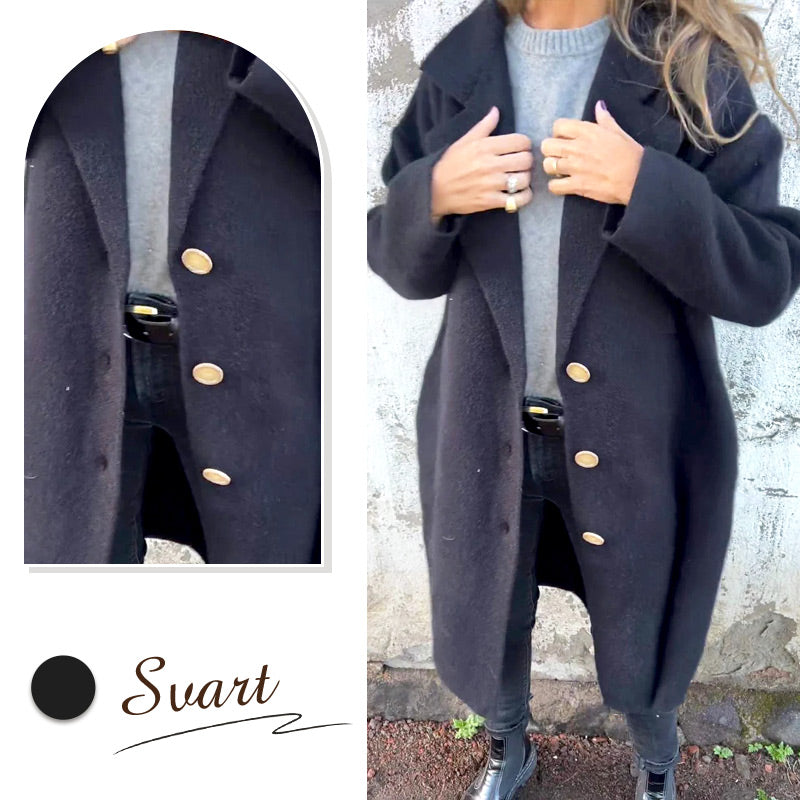 ❄️ Hiver Specials❄️ Manteau à revers en tweed à manches longues pour femmes