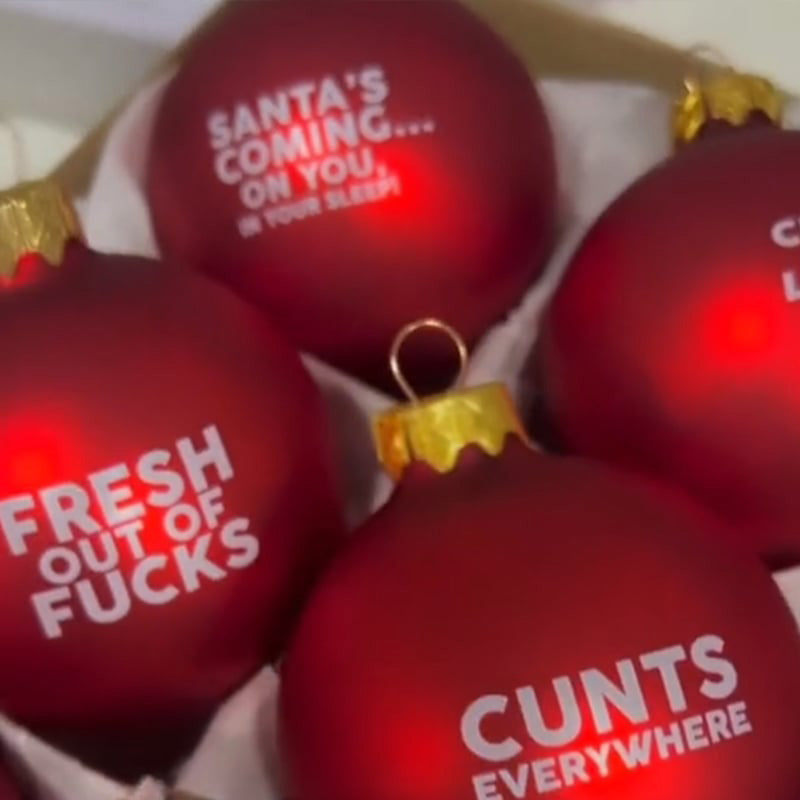 Ensemble de 12 ornements amusants pour le sapin de Noël