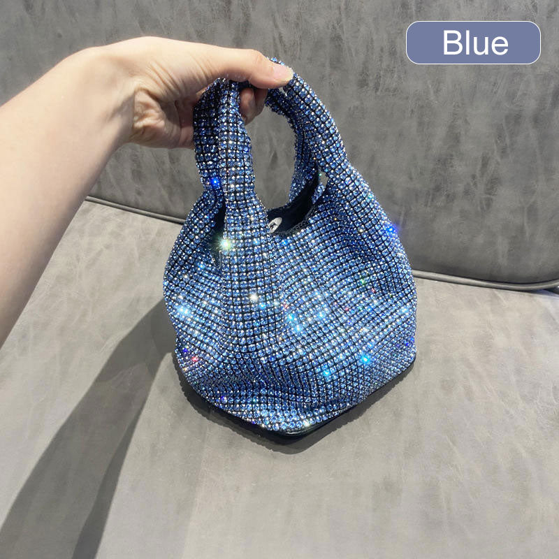 Sac à main à pochette en strass pour femmes
