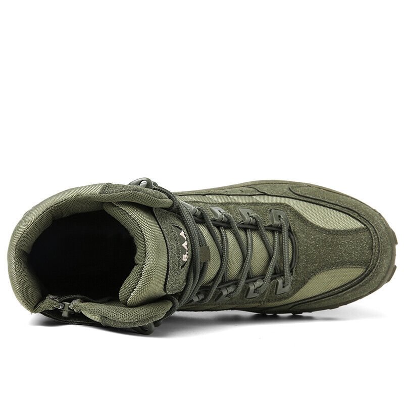 Bottes de Combat de Travail Imperméables pour Hommes, Extérieur Anti-Perforation, Bottes de l'Armée (Amélioration de la Durabilité)
