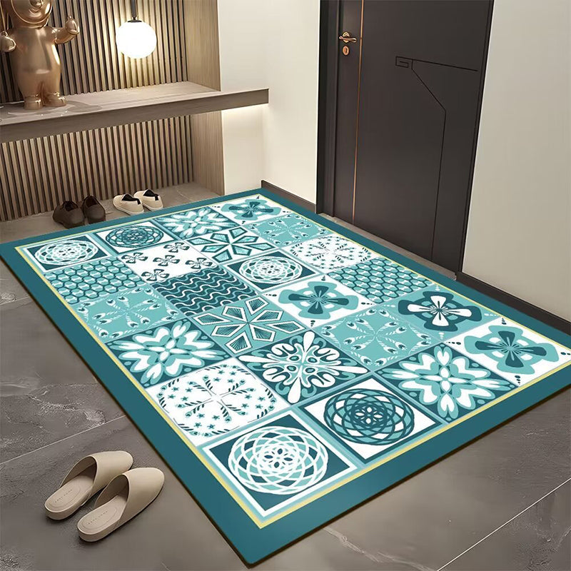 Tapis de porte géométrique bohème pour l'entrée