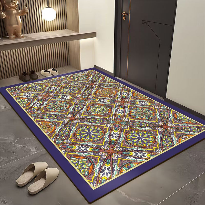 Tapis de porte géométrique bohème pour l'entrée