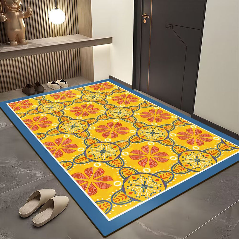 Tapis de porte géométrique bohème pour l'entrée
