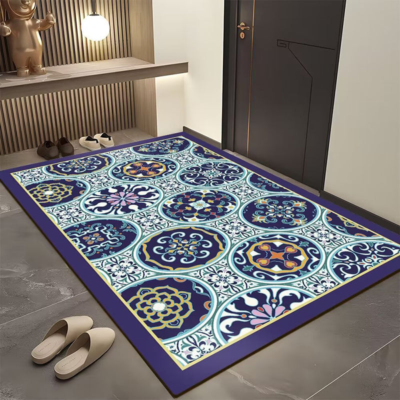Tapis de porte géométrique bohème pour l'entrée