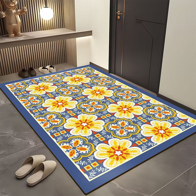 Tapis de porte géométrique bohème pour l'entrée