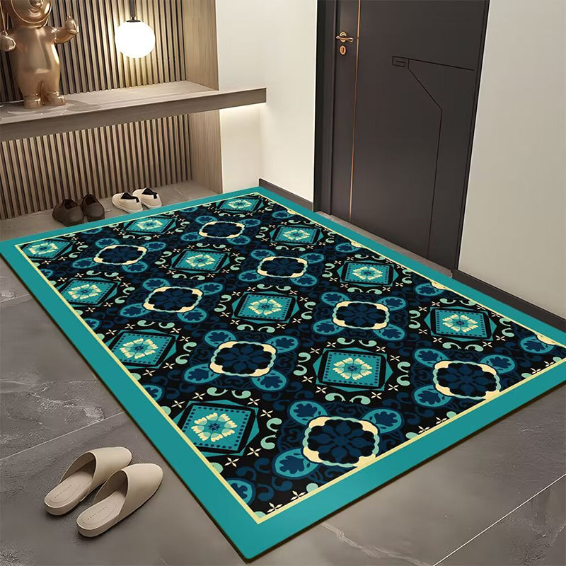 Tapis de porte géométrique bohème pour l'entrée