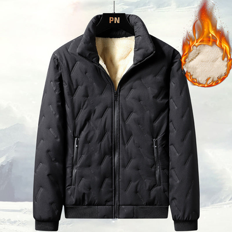 🎁Vente du dernier jour 49%OFF🔥 Veste d'hiver matelassée de men avec fausse doublure en toison
