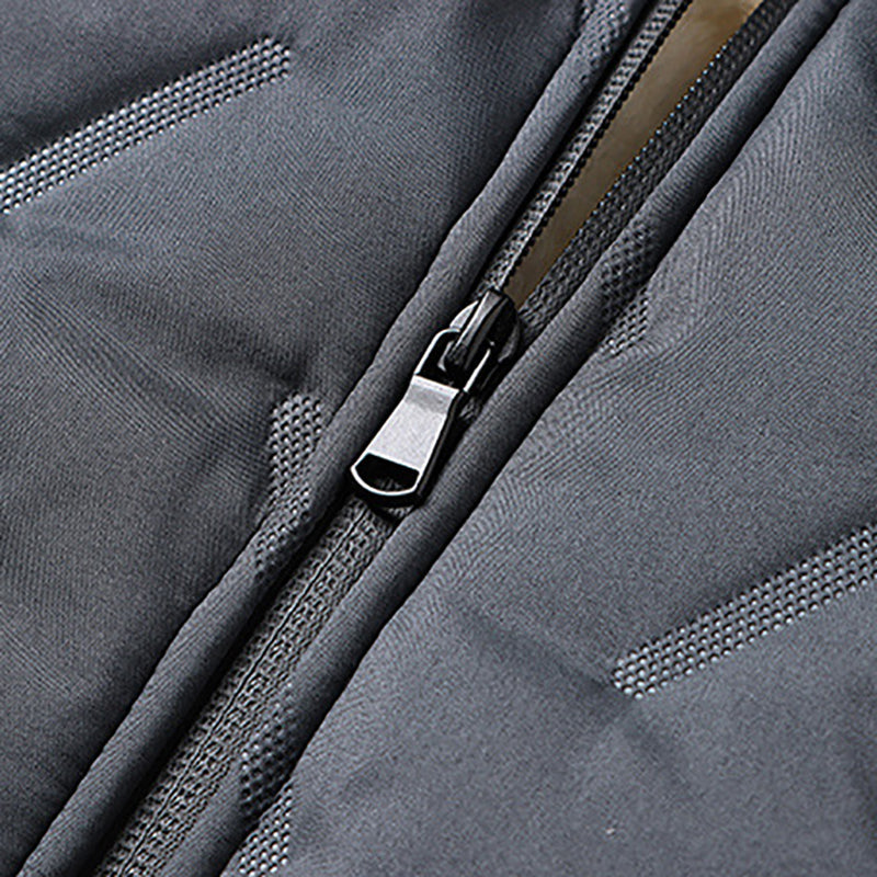 🎁Vente du dernier jour 49%OFF🔥 Veste d'hiver matelassée de men avec fausse doublure en toison