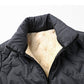 🎁Vente du dernier jour 49%OFF🔥 Veste d'hiver matelassée de men avec fausse doublure en toison
