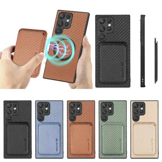 Etui magnétique détachable pour Samsung Galaxy