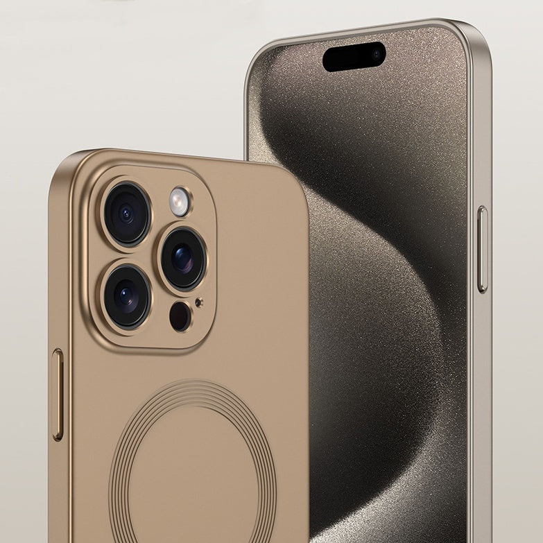 Couverture complète du boîtier de téléphone de charge sans fil magnétique