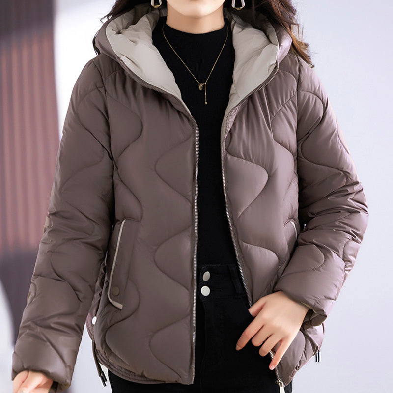 🔥🖤Soldes Black Friday : 50 % de réduction🔥Veste légèrement rembourrée avec capuche pour femmes