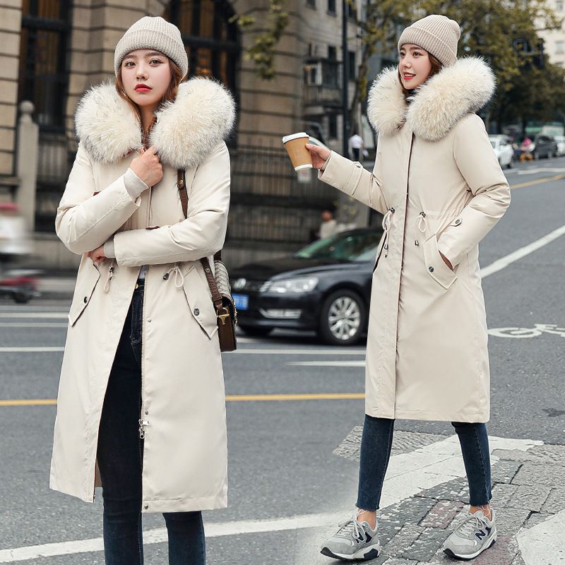 🎁Vente précoce du Black Friday🎁 Manteau d'hiver pour femme avec capuche et col en fourrure, parka décontractée⛄