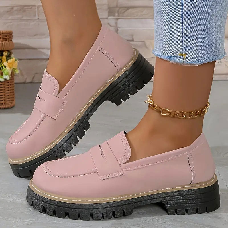 Mocassins à plateforme confortables pour femmes
