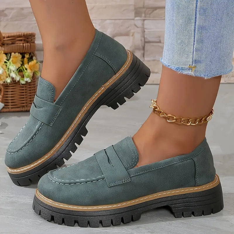 Mocassins à plateforme confortables pour femmes
