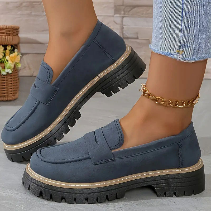 Mocassins à plateforme confortables pour femmes
