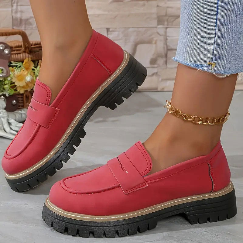 Mocassins à plateforme confortables pour femmes