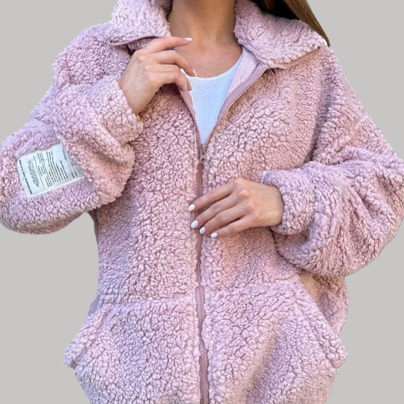 💝Manteau décontracté en fausse laine d'agneau pour femmes✨