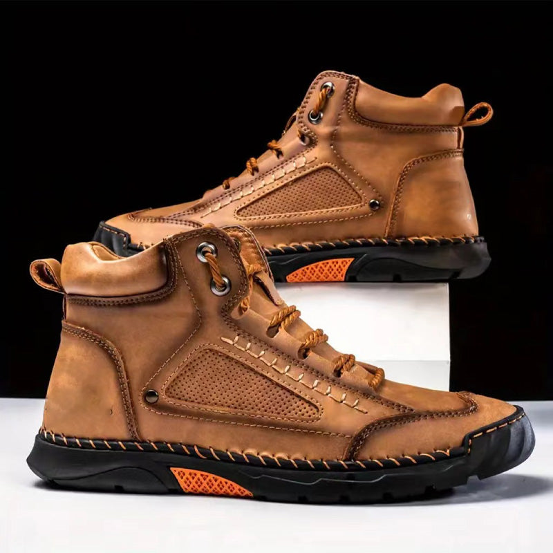 💥Chot Vente💥sylish cousue à la main Flat Sole Boots Men's 💥ultimate Comfort💥