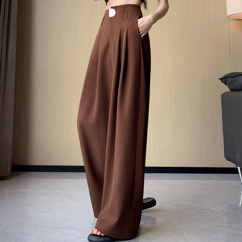 💞Pantalon taille haute à jambes droites