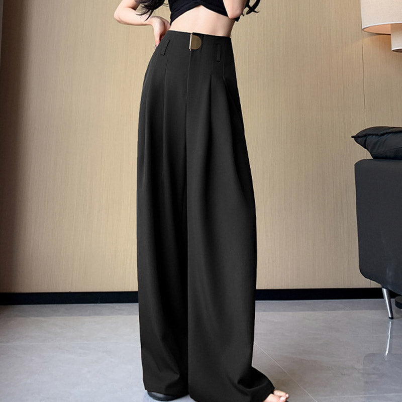 💞Pantalon taille haute à jambes droites
