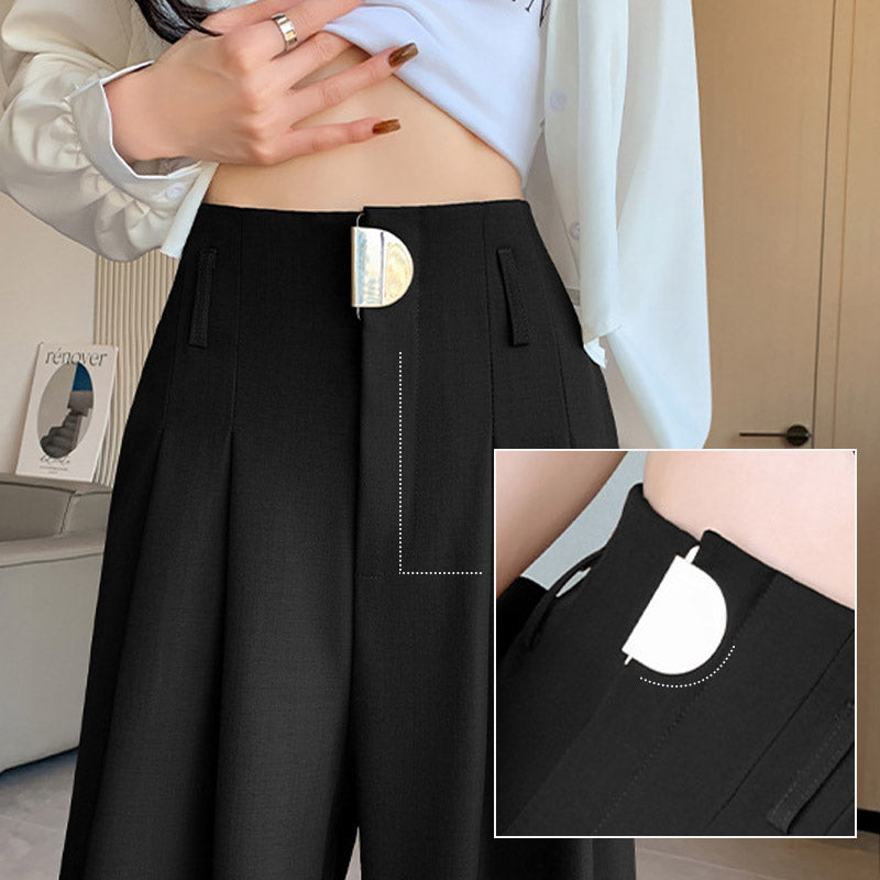 💞Pantalon taille haute à jambes droites