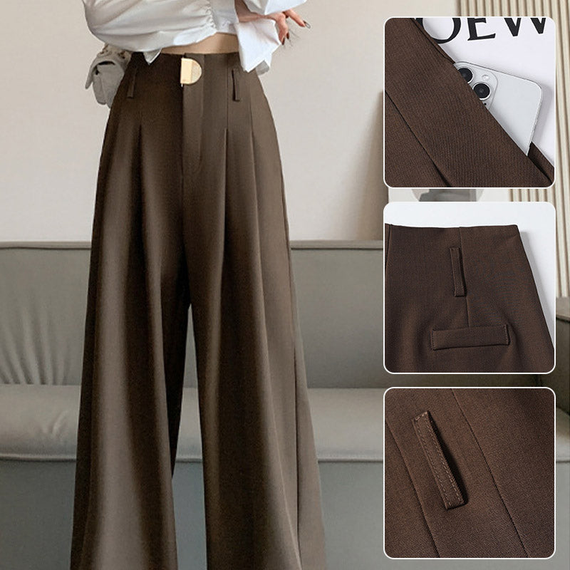 💞Pantalon taille haute à jambes droites