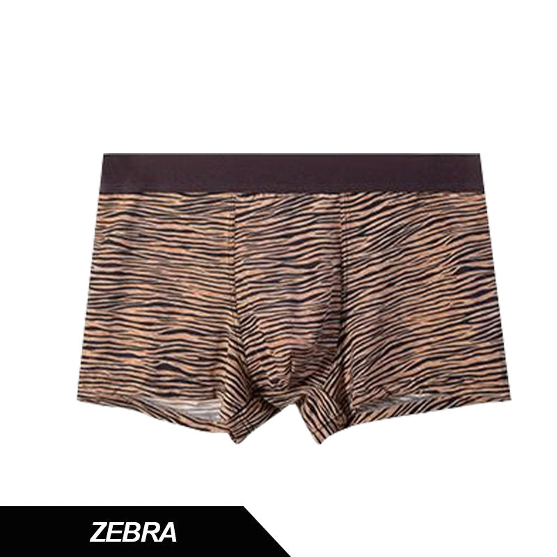 ⏳🐆 Slip en soie glacée imprimé léopard pour homme 🔥