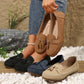 🔥Promotion du dernier jour 50% de réduction - Mocassins confortables et souples de style vintage avec nœud pour femmes
