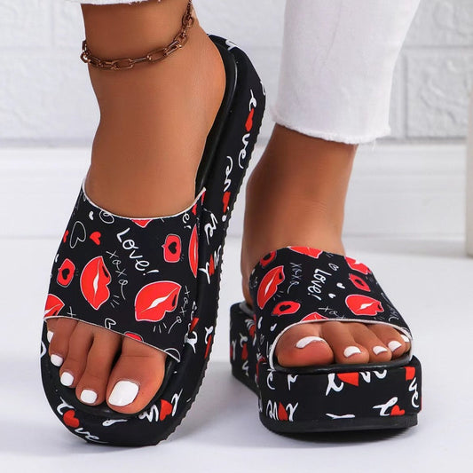 Mocassins à plateforme antidérapants et absorbant la transpiration