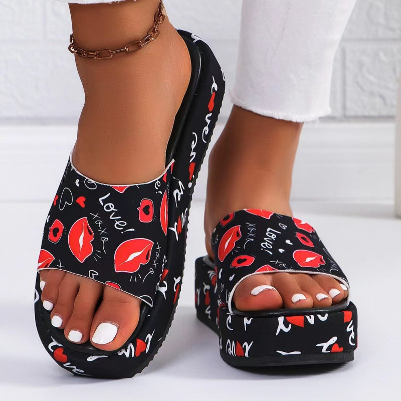 Mocassins à plateforme antidérapants et absorbant la transpiration
