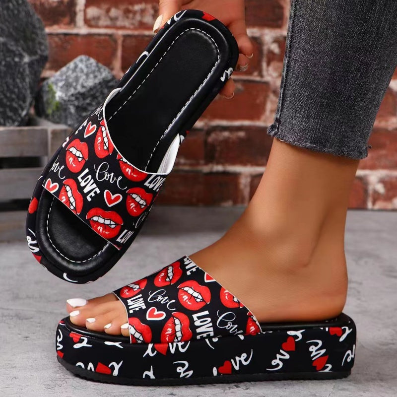 Mocassins à plateforme antidérapants et absorbant la transpiration