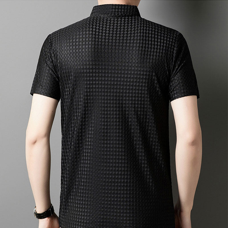 🎉 Chemise texturée à manches courtes pour homme🎉