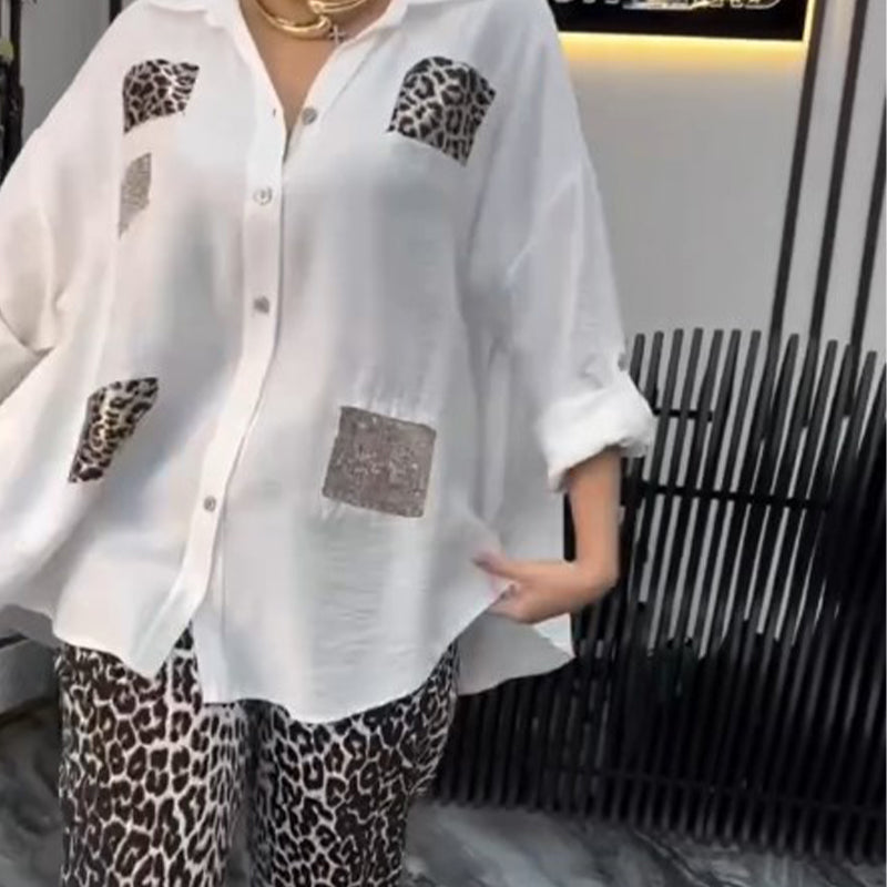 Ensemble 2 pièces léopard pour femme🥰