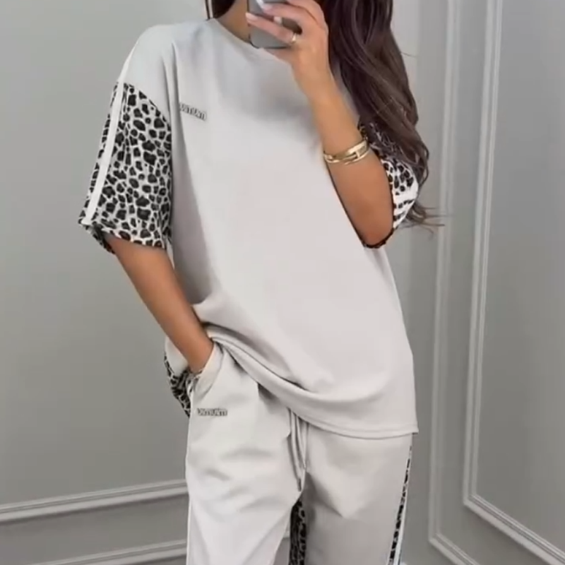 🌺 2025 Hot Sale 🌺 Sweat patchwork imprimé léopard