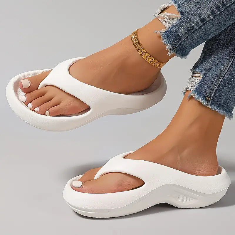 Tongs à la mode antidérapantes avec semelle épaisse et souple