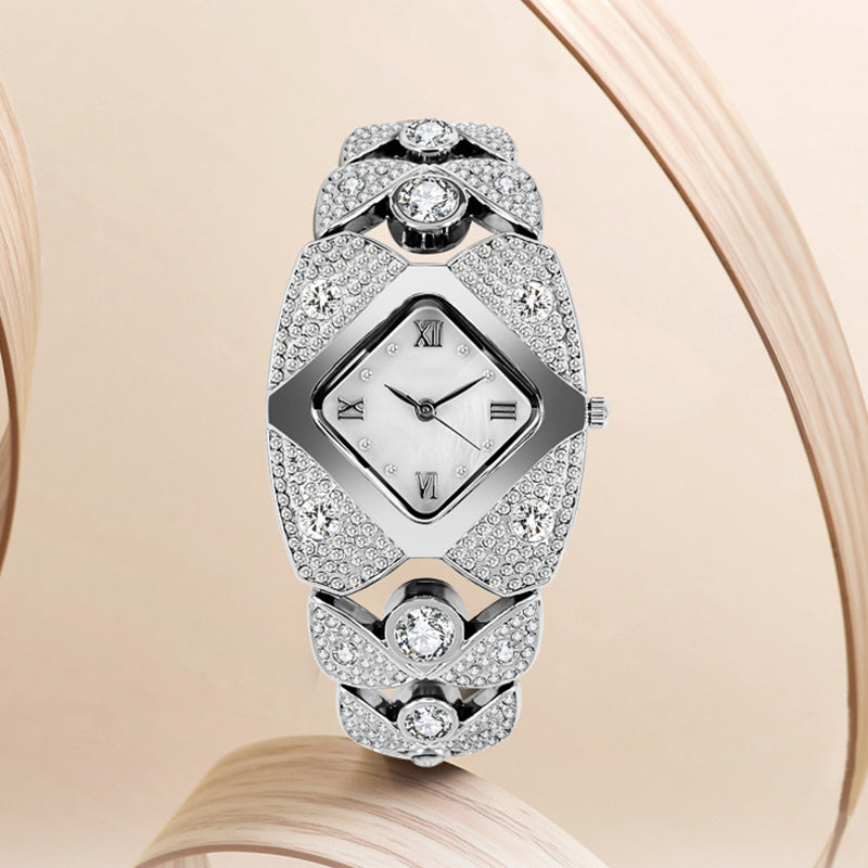💎49% de réduction ⌚Montre à quartz rétro pour femme avec strass scintillants✨