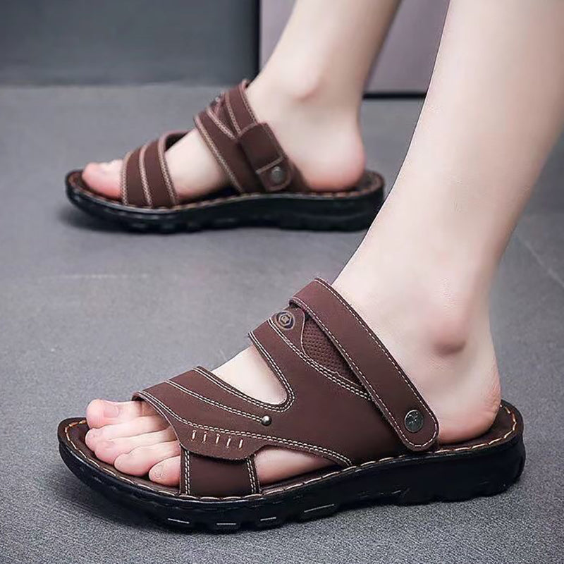 Sandales antidérapantes à bout ouvert pour hommes